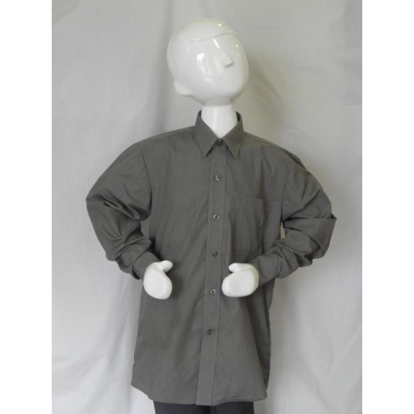 Grey Long Sleeved Shirt - Twinpack